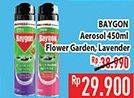Promo Harga Baygon Insektisida Spray Silky Lavender, Flower Garden 450 ml - Hypermart