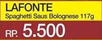 Promo Harga LA FONTE Saus Pasta Bolognese 117 gr - Yogya