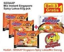 Promo Harga SEDAAP Mie Kuah Singapore Spicy Laksa 83 gr - Indomaret