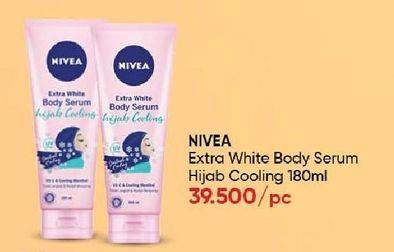 Promo Harga Nivea Body Serum Extra White Hijab Cooling 180 ml - Guardian