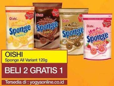 Promo Harga OISHI Sponge Crunch All Variants 120 gr - Yogya