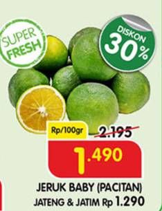 Promo Harga Jeruk Baby Pacitan  - Superindo