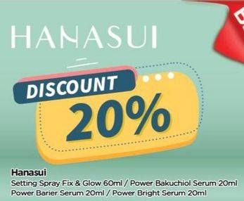 Promo Harga Hanasui Fix & Glow Setting Spray/Serum  - TIP TOP