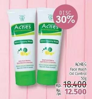 Promo Harga ACNES Face Wash Oil Control 50 gr - LotteMart