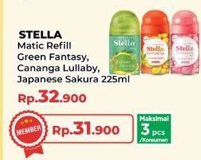 Promo Harga Stella Matic Refill Green Fantasy, Canaga Lullaby, Sakura 225 ml - Yogya