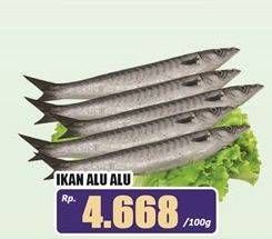 Promo Harga Ikan Alu Alu per 100 gr - Hari Hari