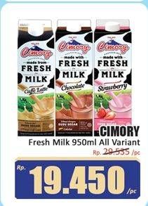 Promo Harga Cimory Fresh Milk All Variants 950 ml - Hari Hari