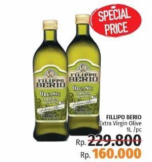 Promo Harga FILIPPO BERIO Olive Oil Extra Virgin 1 ltr - LotteMart