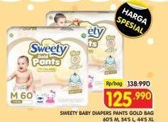 Promo Harga Sweety Gold Pants L54, M60, XL44 44 pcs - Superindo