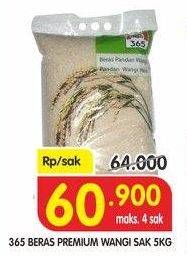 Promo Harga 365 Beras 5 kg - Superindo