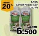 Promo Harga SASA Santan Cair 200 ml - Giant