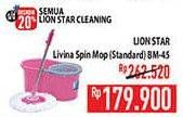 Promo Harga Lion Star Livina Spin Mop BM-45  - Hypermart