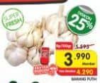 Promo Harga Bawang Putih per 100 gr - Superindo