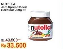 Promo Harga NUTELLA Jam Spread Chocolate Hazelnut 200 gr - Indomaret