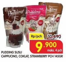 Promo Harga NUTRIJELL Pudding Cappucino, Coklat, Stawberry 145 gr - Superindo