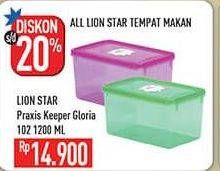 Promo Harga LION STAR Praxis Keeper Gloria 102 1200 ml - Hypermart
