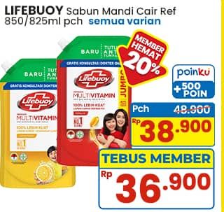 Promo Harga Lifebuoy Body Wash All Variants 825 ml - Indomaret