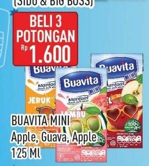 Promo Harga Buavita Fresh Juice Apple, Guava 125 ml - Hypermart