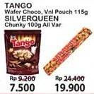 Promo Harga TANGO Wafer Chocolate, Vanilla Milk 115 gr - Alfamart