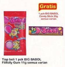 Promo Harga BIG BABOL Filifolly Gum All Variants 11 gr - Indomaret