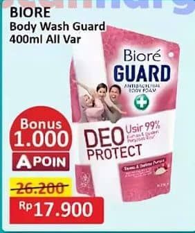 Promo Harga Biore Guard Body Foam All Variants 400 ml - Alfamart