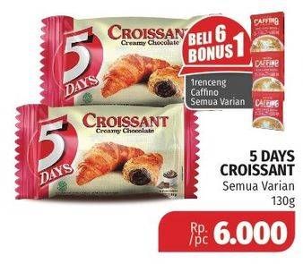 Promo Harga 5 DAYS Croissant All Variants 130 gr - Lotte Grosir