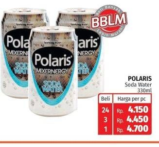 Promo Harga POLARIS Soda Water 330 ml - Lotte Grosir