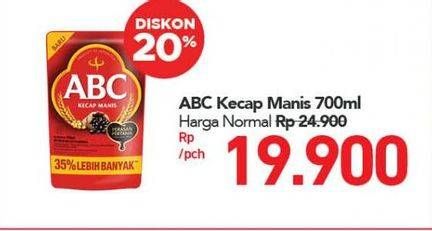 Promo Harga ABC Kecap Manis 700 ml - Carrefour