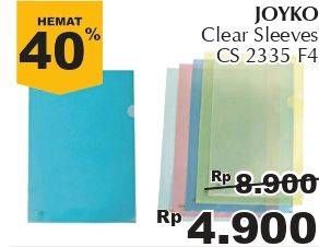 Promo Harga JOYKO Clear Sleeves CS-2335-F4  - Giant