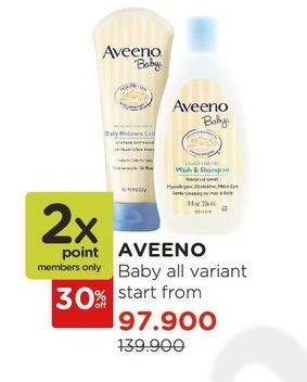 Promo Harga AVEENO Baby Products All Variants  - Watsons