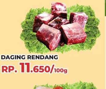 Promo Harga Daging Rendang Sapi per 100 gr - Yogya