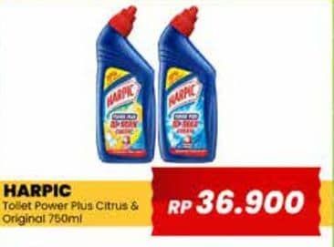 Promo Harga Harpic Pembersih Kloset Power Plus Citrus, Power Plus Original 750 ml - Yogya