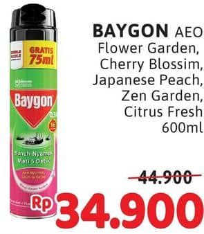 Promo Harga Baygon Insektisida Spray Flower Garden, Cherry Blossom, Japanese Peach, Zen Garden, Citrus Fresh 600 ml - Alfamidi