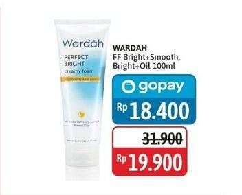 Promo Harga Wardah Perfect Bright Facial Foam Bright + Oil Control, Bright + Smoothing 100 ml - Alfamidi
