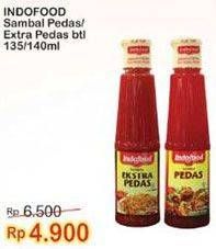 Promo Harga INDOFOOD Sambal Pedas/Extra Pedas harga Rp. 4.900  - Indomaret