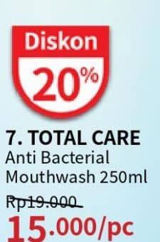 Promo Harga Total Care Mouthwash 250 ml - Guardian