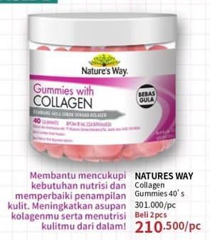 Promo Harga Natures Way Beauty Collagen Gummies 40 pcs - Guardian