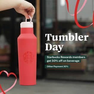 Promo Harga Tumbler Day  - Starbucks