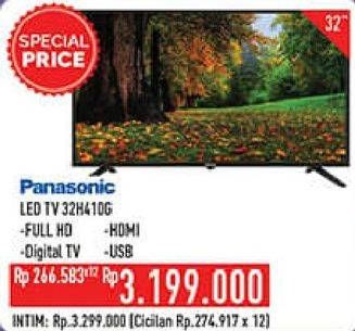 Promo Harga PANASONIC TH-32H410G | Digital LED TV 32 inch  - Hypermart