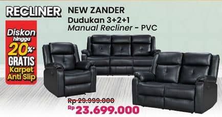 Promo Harga Courts Zander Sofa  - COURTS