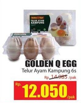 Promo Harga Golden Q Egg Telur Ayam Kampung Arab 6 pcs - Hari Hari