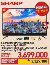 Promo Harga SHARP 2T-C42BD1i | LED TV 42"  - Carrefour