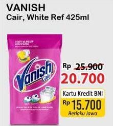 Promo Harga VANISH Penghilang Noda Cair Putih, Pink 425 ml - Alfamart