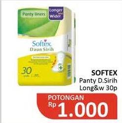 Promo Harga Softex Pantyliner Daun Sirih Longer And Wider 30 pcs - Alfamidi