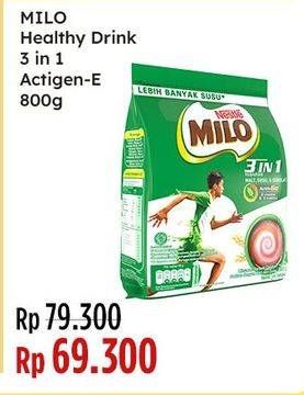 Promo Harga Milo ActivGo 3in1 800 gr - Indomaret