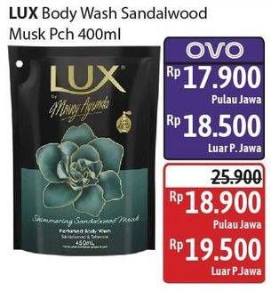 Promo Harga LUX Botanicals Body Wash Sandalwood Musk 450 ml - Alfamidi