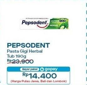 Promo Harga Pepsodent Pasta Gigi Action 123 Herbal 190 gr - Indomaret