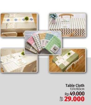 Promo Harga Table Cloth 137 X 183 Cm  - LotteMart