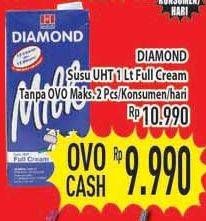 Promo Harga DIAMOND Milk UHT Full Cream 1 ltr - Hypermart