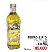 Promo Harga FILIPPO BERIO Olive Oil Pure 1 ltr - LotteMart